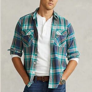 Polo Ralph Lauren Classic Fit Plaid Twill Workshirt